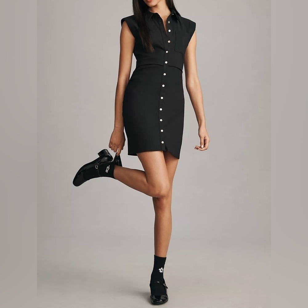 NWT Size 4 - Anthropologie Maeve Strong Shoulder Mini Dress (NWT US$ 148)